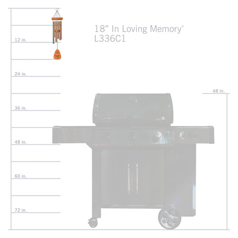 In Loving Memory® by Wind River Bronze 18-inch Windchime - Wind River