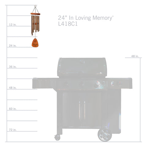 In Loving Memory® by Wind River Bronze 24-inch Windchime - Wind River