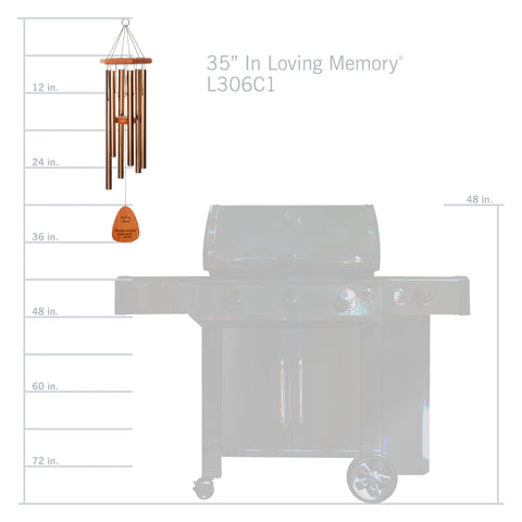 In Loving Memory® by Wind River Bronze 35-inch Windchime - Wind River