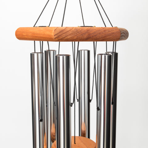 In Loving Memory® by Wind River Silver 35-inch Windchime - Wind River