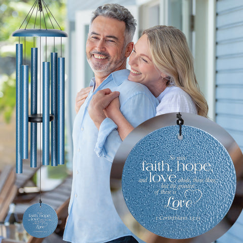 Faith, Hope & Love 36-inch Wind Chime - Wind River