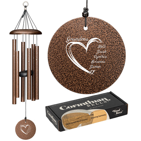 Corinthian Bells® Family Heart Chime, 27" - Wind River