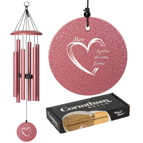 Corinthian Bells® Family Heart Chime, 27" - Wind River