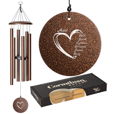 Corinthian Bells® Family Heart Chime, 36" - Wind River