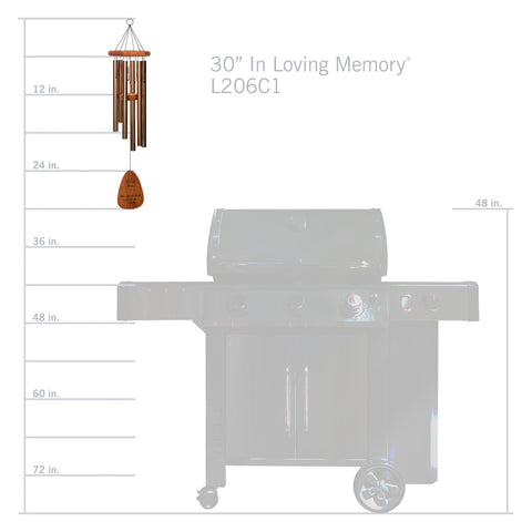 In Loving Memory® by Wind River Bronze 30-inch Windchime - Wind River