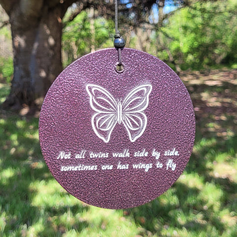 Loss of Multiples Memorial Chime, 30 inch Purple