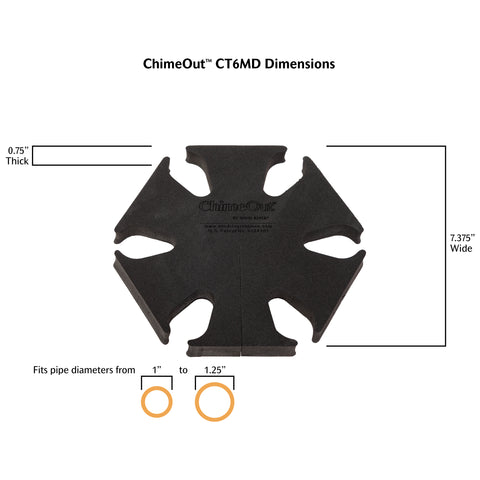 ChimeOut Wind Chime Silencer, Medium