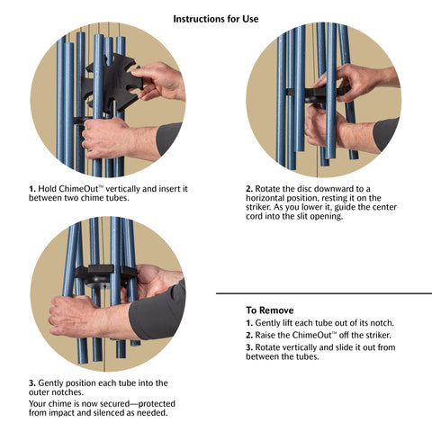ChimeOut Wind Chime Silencer, Small