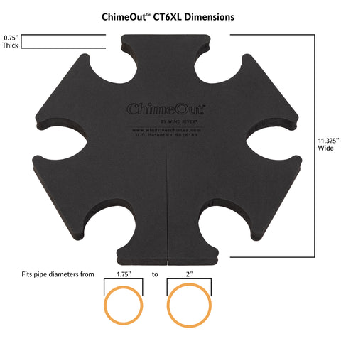 ChimeOut Wind Chime Silencer, Extra Large