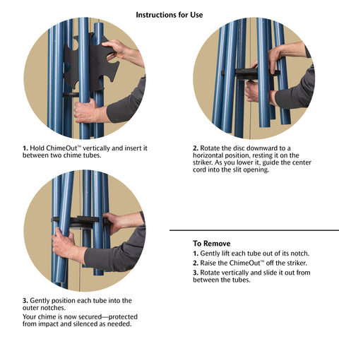 ChimeOut Wind Chime Silencer, Extra Large