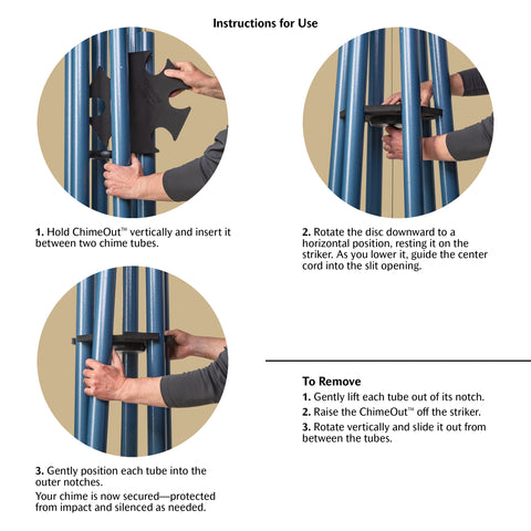 ChimeOut Wind Chime Silencer, XXL