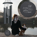 Forever in My Heart Angel Dog 27" wind chime - Wind River