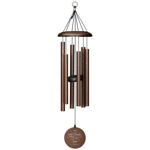 Faith, Hope & Love 27-inch Wind Chime - Wind River