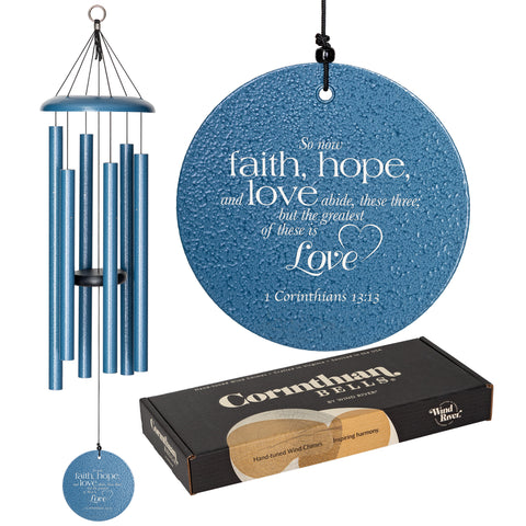 Faith, Hope & Love 36-inch Wind Chime - Wind River