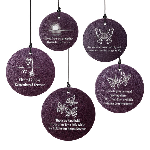 Loss of Multiples Memorial Chime, 30 inch Purple