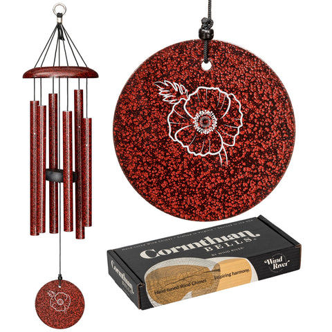 Remembrance Day Wind Chime, 27-inch