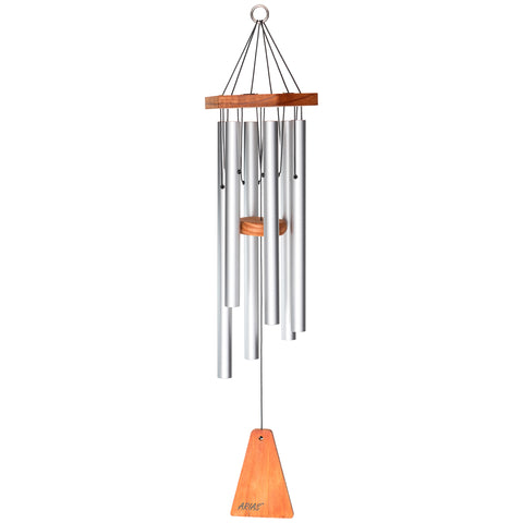 Arias® 29-inch Windchime in Satin Silver - Amazon - Wind River