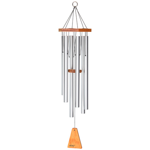 Arias® 34-inch Windchime in Satin Silver - Amazon - Wind River