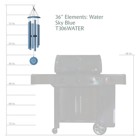 Corinthian Bells Water Element Chime, 36" - Wind River