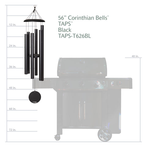 Corinthian Bells® Taps™ 56-Inch Wind Chime