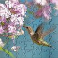 Zen Puzzles Wooden Jigsaw Puzzle - Ruby-Throated Hummingbird - Wind River