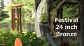 24-inch festival chime in garden settings