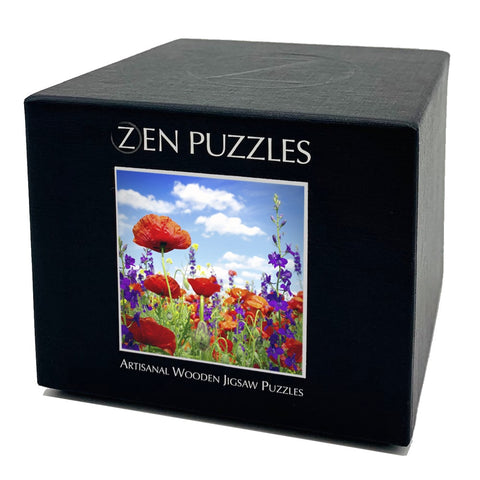 Zen Puzzles Wooden Jigsaw Puzzle - Wildflowers - Wind River