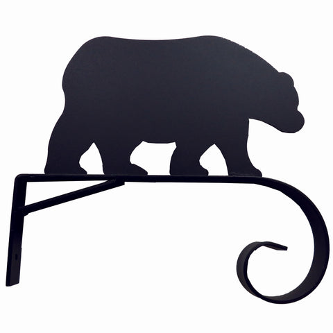 North Country Wind Bells® Bear Short Scroll Bracket Hanger - Wind River