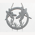Bottle Benders Dragonfly Metal Top Glass Chime - Wind River