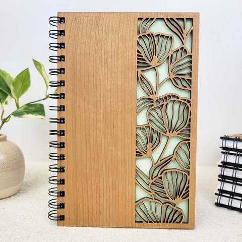 Bumble & Birch Floral Cutout Wood Journal - Wind River