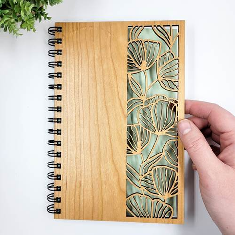 Bumble & Birch Floral Cutout Wood Journal - Wind River