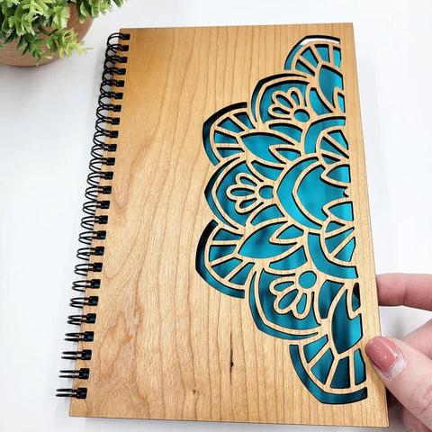 Bumble & Birch Mandala Wood Journal - Wind River