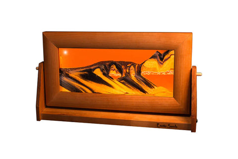 Exotic Sands Medium Cherry Frame Sand Picture - Wind River