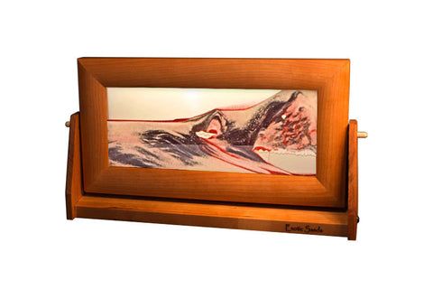 Exotic Sands Medium Cherry Frame Sand Picture - Wind River
