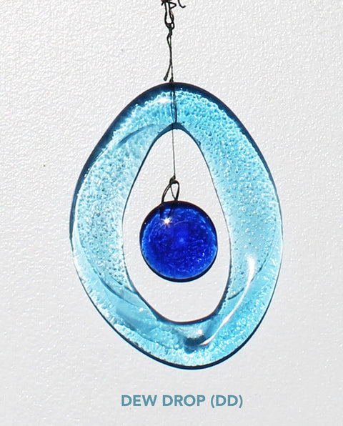 Bottle Benders Single Butterfly Glass Chime - Wind River