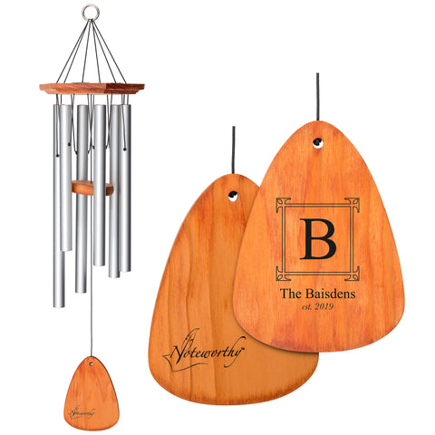 Noteworthy™ Windchime - Square Monogram - Wind River