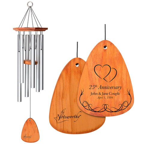 Noteworthy™ Windchime - Anniversary Hearts and Ivy - Wind River