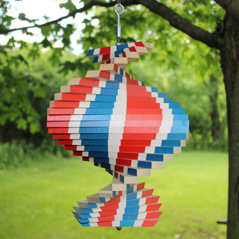 Maple Landmark Red, White, & Blue Windspinner - Wind River