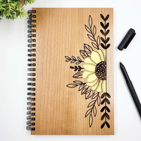 Bumble & Birch Sunflower Wood Journal - Wind River