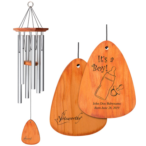 Noteworthy™ Windchime - Baby Bottle Pacifier Boy - Wind River