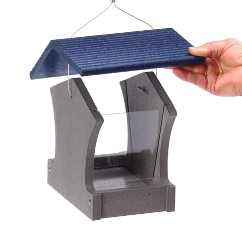 Bird's Choice Hopper Feeder - Gray/Blue - Wind River