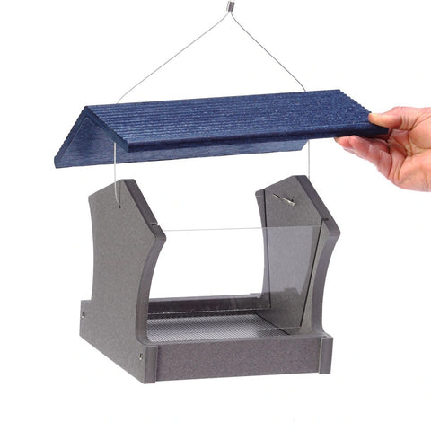 Bird's Choice Hopper Feeder - Gray/Blue - Wind River